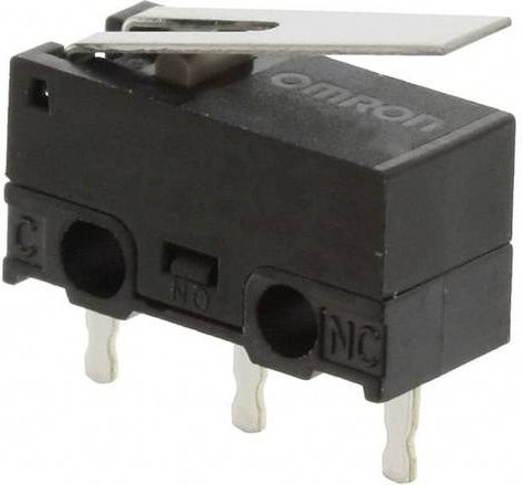 Omron D2F-01L-T Mikroschalter Schwarz 30 V/DC 0.1A - Bild 1
