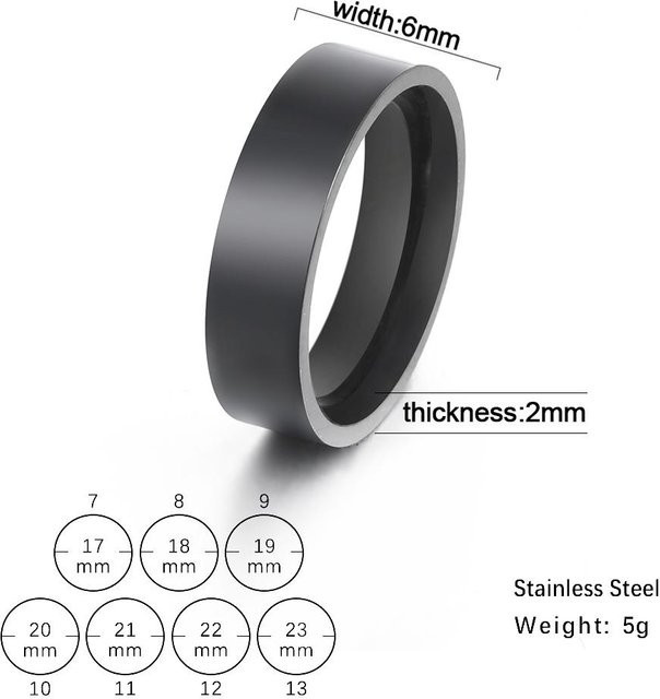 Partnerringe Edelstahl, Gold, Schwarz, Unisex - Bild 1