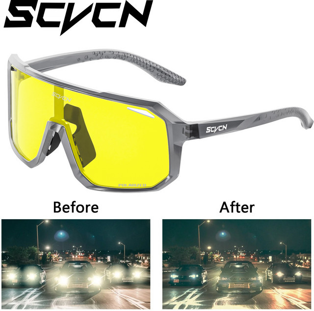 SCVCN Sonnenbrille, polarisiert, Vollrand, Kunststoff, Herren - Bild 1