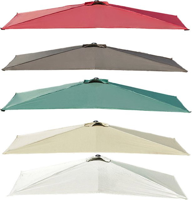 Rechteckiger Sonnenschirm-Ersatzstoff aus Polyester in Braun, B/T: 300 x 200 cm - Bild 1