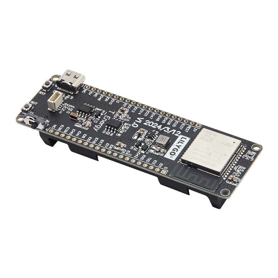 LILYGO T-Energy-S3 ESP32-S3 Entwicklungsboard mit 16MB Flash, WiFi und Bluetooth, inklusive Ladechip und 18650 Batteriehalter, Schwarz - Bild 2