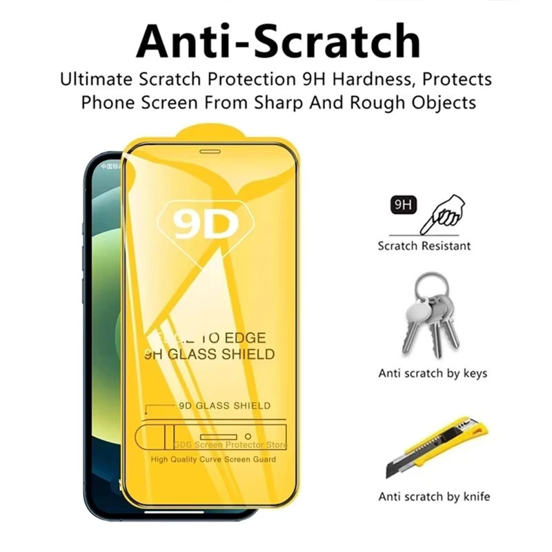 9D Vollbildschutz aus gehärtetem Glas für Samsung Galaxy A56 A55 A54 A53 A36 A35 A34 A33 A32 A26 A25 A24 A15 A16 A17 A07 A06 A05 5G in Transparent - Bild 2