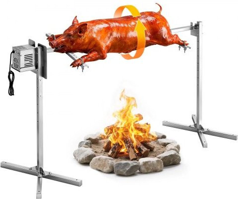 VEVOR Elektrisches Rotisserie Grill Set aus Edelstahl in Silber mit 8 Höhenstufen und 40 kg Tragfähigkeit - Bild 1