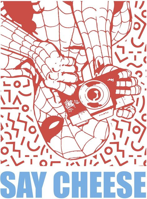 Komar Wandbild Marvel Spider-Man Say Cheese Rot B: 40 cm, H: 50 cm - Bild 1