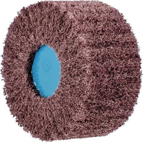 PFERD TOOLS POLINOX Vlies-Schleifrad PNL Ø 100x50mm mit 5/8-11 Gewinde für Feinschliff und Finish, Farbe: Braun - Bild 1