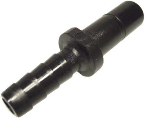 DM-Fit Gerade-Verbinder ATBC0606M in Schwarz mit Rohr-Ø 6mm und Zapfen-Ø 6mm - Bild 1