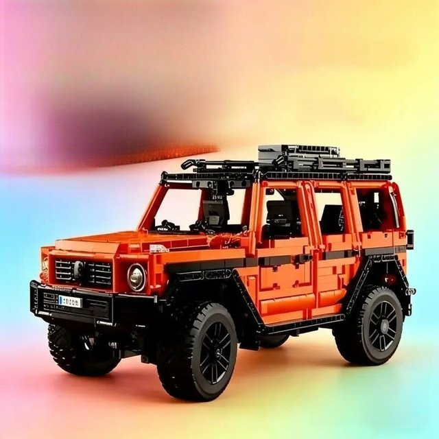 Hot Toys Orangefarbenes Geländefahrzeug G500, Bausatz, ab 14 Jahren - Bild 1