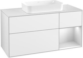 V&B Waschtischunterschrank Finion in Weiß lackiert, B/T: 120 x 60 cm - Bild 1