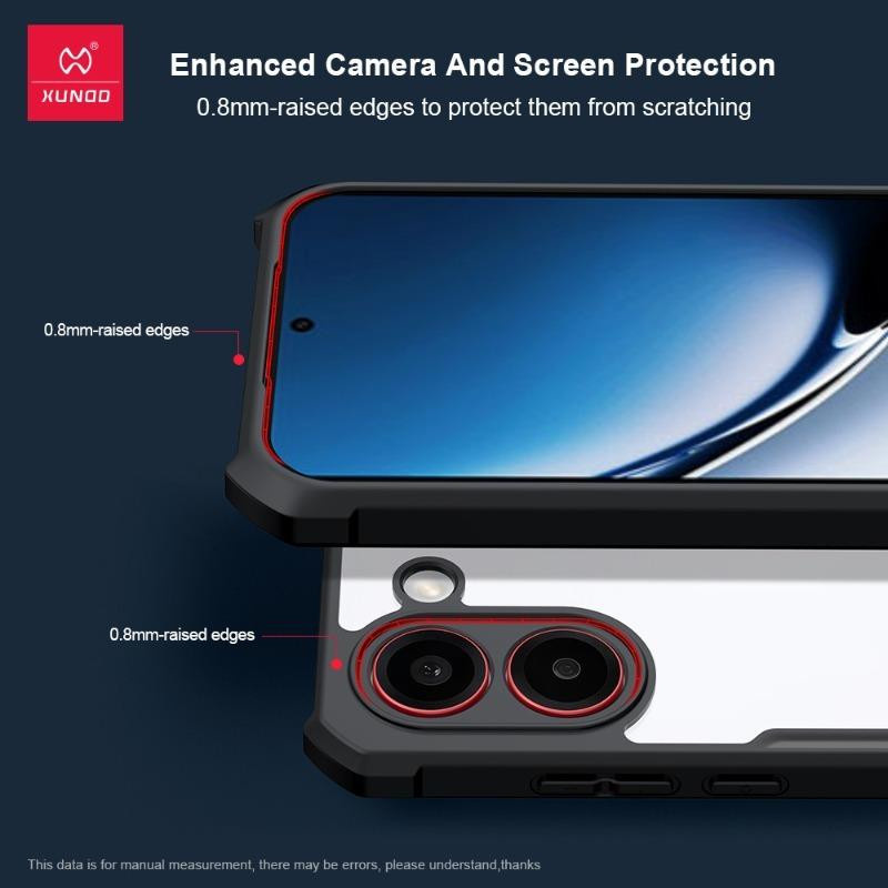 XUNDD Stoßfeste Schutzhülle für Xiaomi POCO X8 Pro in Transparent mit Kamera-Schutz und Airbags aus PC und TPU - Bild 2
