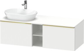 Duravit Waschtischunterschrank D-Neo Wandhängend in Weiß Hochglanz, Breite: 140 cm, Tiefe: 55 cm - Bild 1