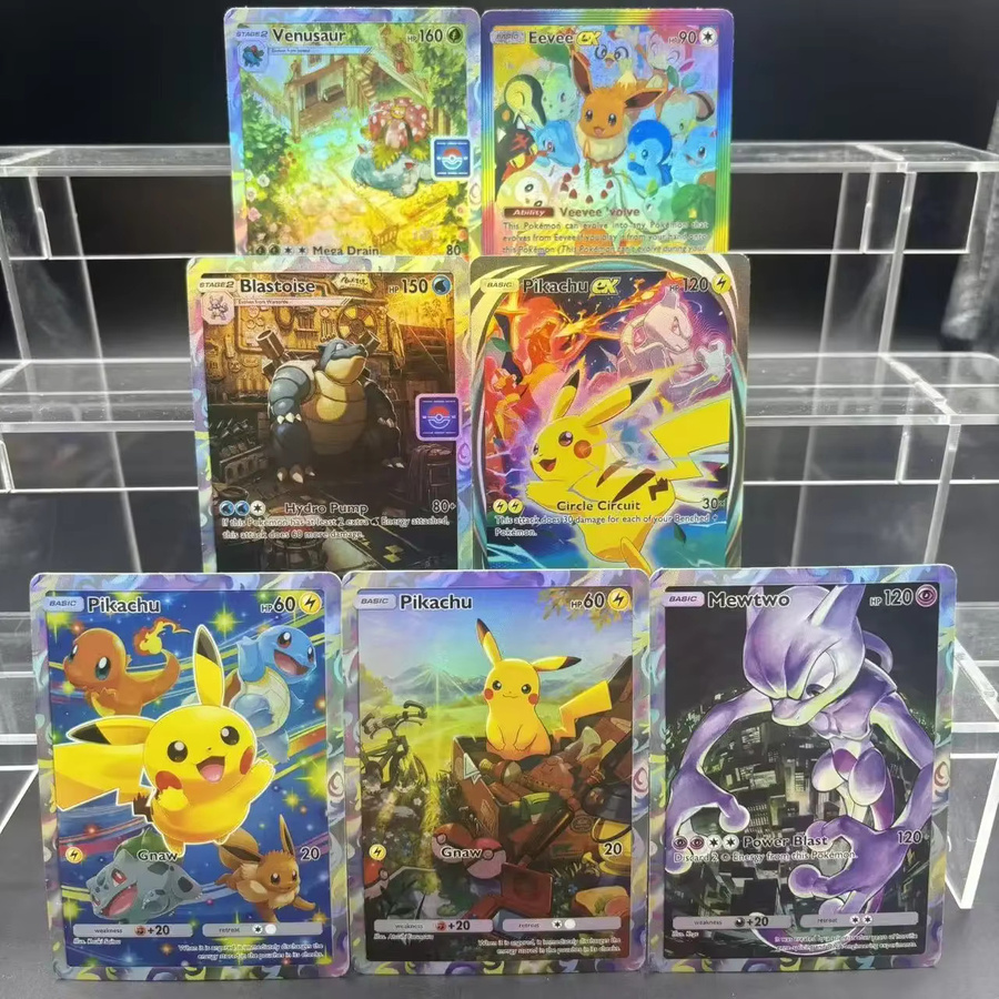 Keeppley DIY TCG POCKET Sammelkarten Blastoise Venusaur Eevee, Einzelkarte - Bild 1