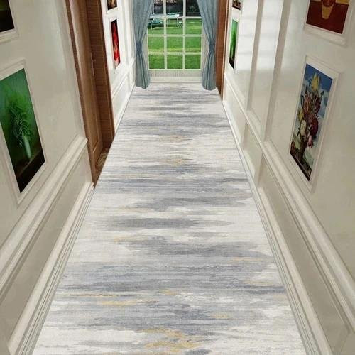 Moderner rutschfester Flurteppich von Super Six in Grau, waschbar, B/T: 70 x 300 cm - Bild 1