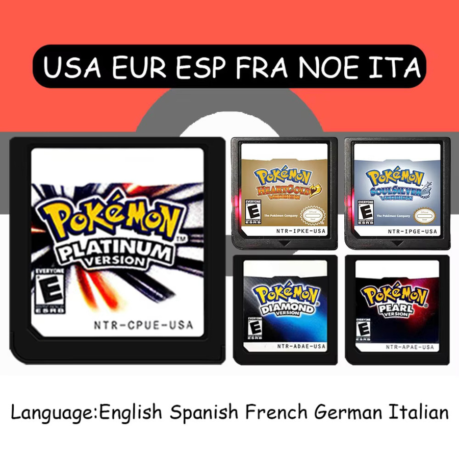 Pokemon Schwarz Weiß Platin HeartGold SoulSilver, Videospiel für DS 2DS 3DS - Bild 2
