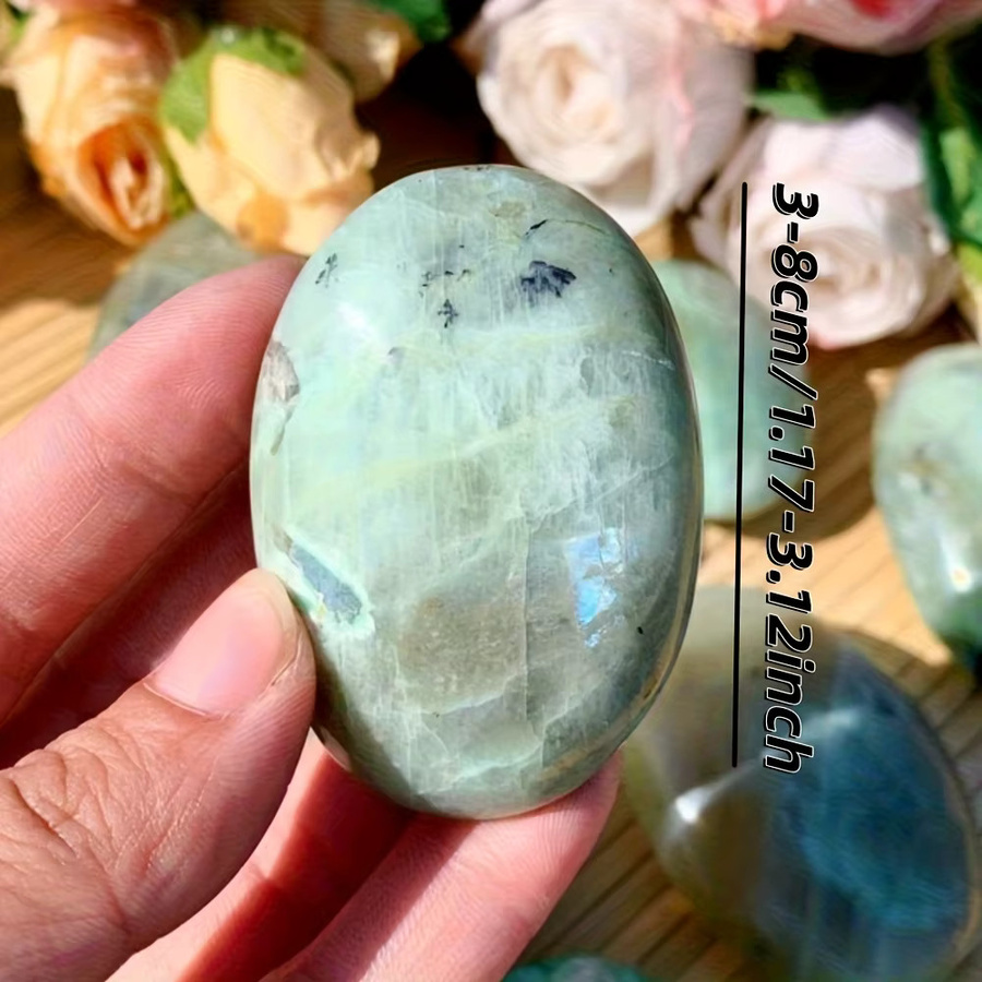 Natürlicher grüner Mondstein-Palmenstein von CrystalHola zur Schmuckherstellung - Bild 3