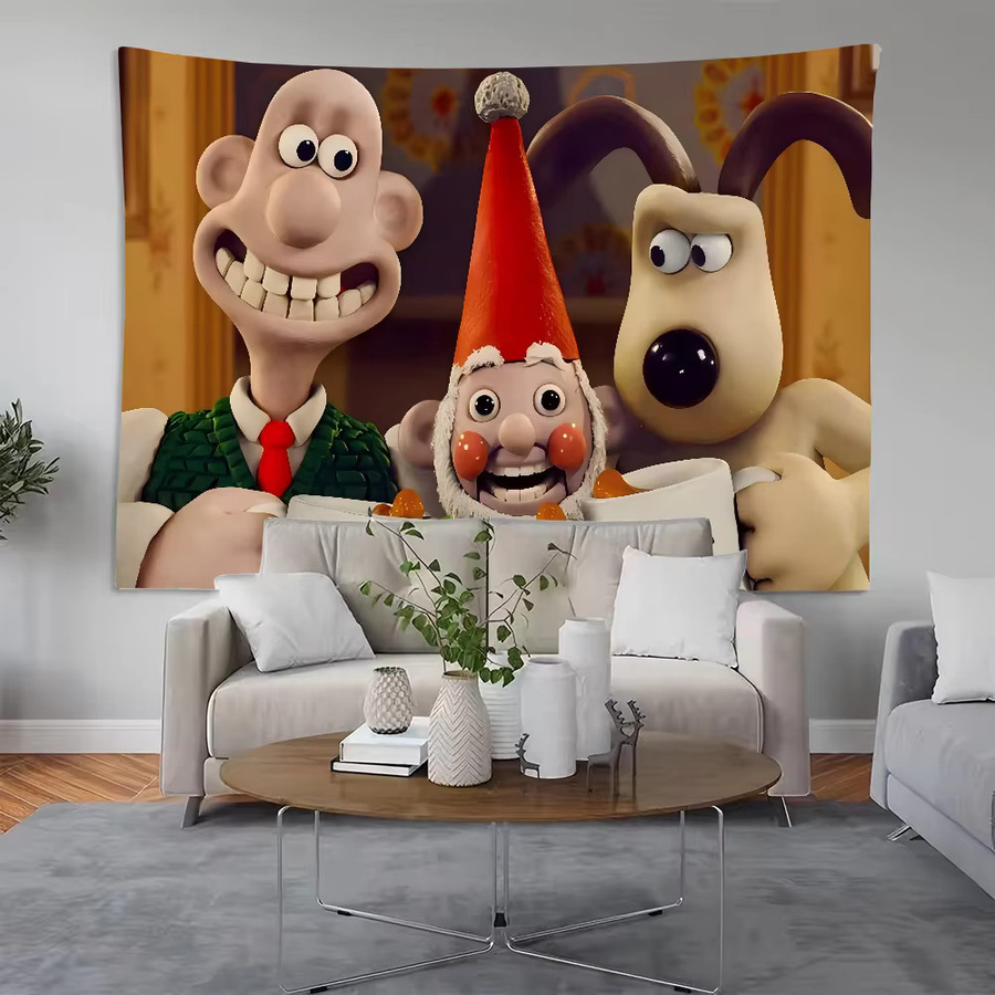 Personalisierbares Walle und Gromit Geburtstag Party Banner als dekoratives Poster für Kinderzimmer und Fotografie, Mehrfarbig - Bild 4