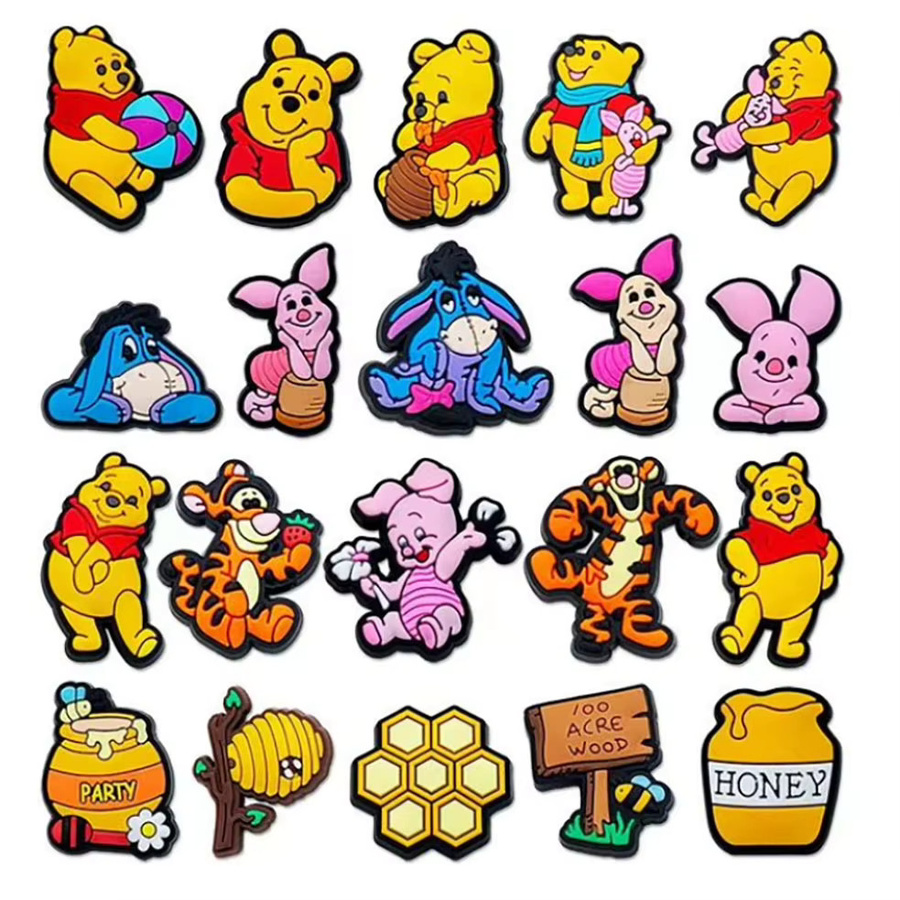 Charms Pooh Ferkel Tigger Honig, PVC, Kinder - Bild 4