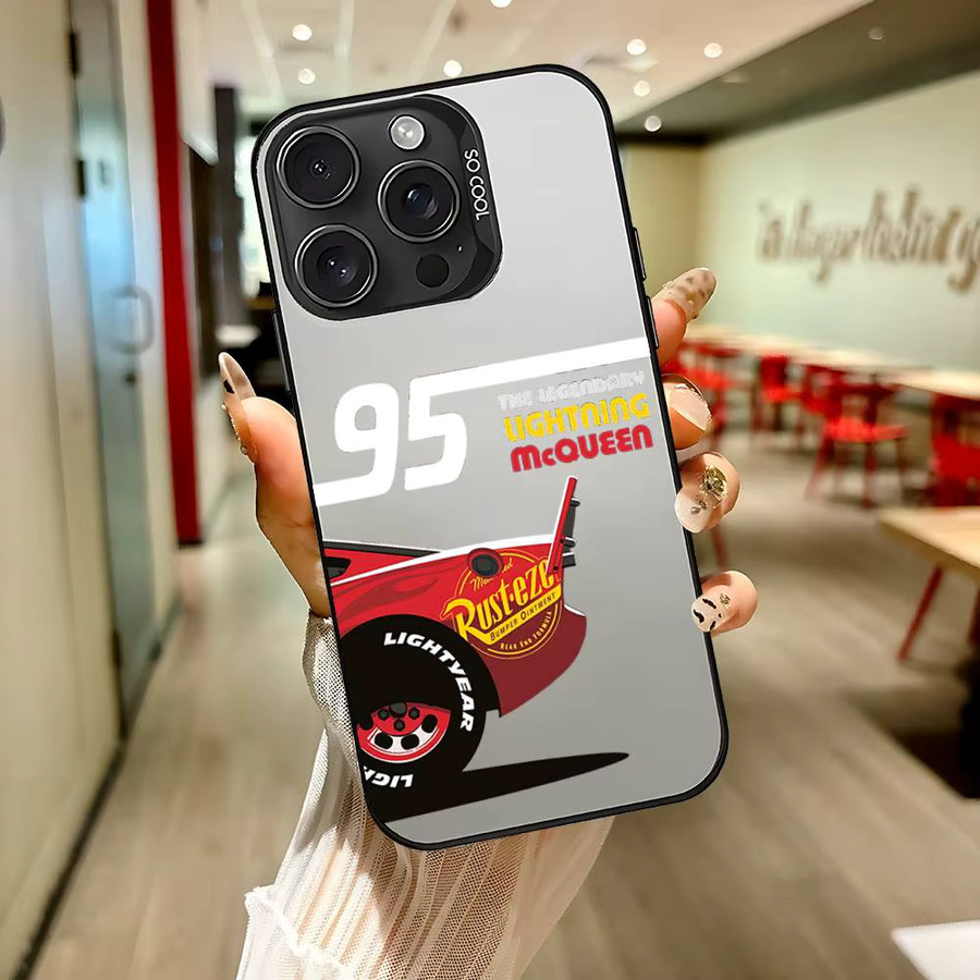 Lightning McQueen Anime Handyhülle für iPhone 17 16 15 14 13 12 11 Pro Max Plus Mini XR XS 7 8 - Bild 1