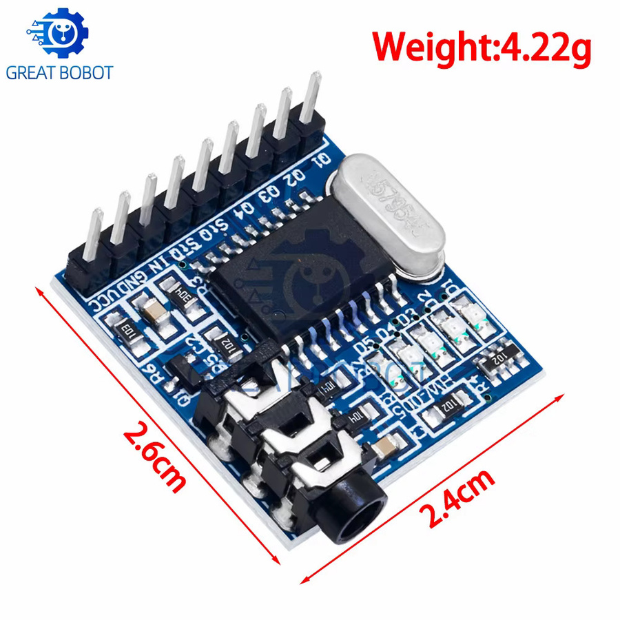 BS Großhandel MT8870 DTMF Sprachdekodierungsmodul Telefonmodul von baishundianzi - Bild 2