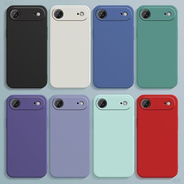Weiche Flüssigsilikon Handyhülle für iPhone 17 Pro Max, 17 Pro, 17 Air und iPhone Air in Rot mit Linsenschutz und quadratischem Design - Bild 1