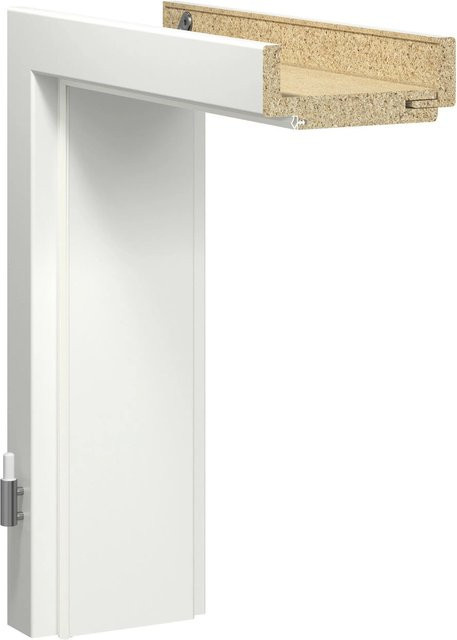 GetaDoor Türzarge Neoline mit CPL-Folie in Weiß, Anschlag Rechts, B: 98,5 cm, H: 198,5 cm, T: 18,5 cm - Bild 1