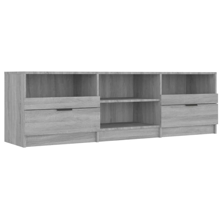 vidaXL TV-Schrank modern in Grau Sonoma aus Holzwerkstoff, B/T/H: 150 x 33,5 x 45 cm - Bild 2