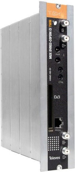 Televes Umsetzer-Karte U3Q2C-S2-CI in Grau für DVB-C - Bild 1
