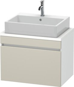 Duravit Waschtischunterschrank DuraStyle in Taupe und Weiß, B/T: 70 x 47,8 cm - Bild 1
