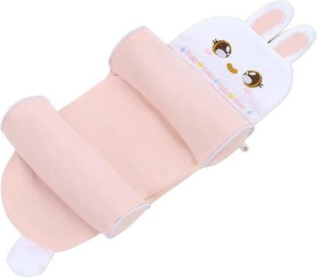 Yousheng Baby Stützkissen Rosa mit Rabbit-Bezug aus Baumwolle für Neugeborene 0-12 Monate - Bild 1