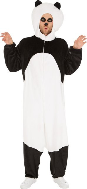 tectake Kostüm Panda, Plüsch / Textil, Schwarz, Weiß, Bunt / Mehrfarbig - Bild 1