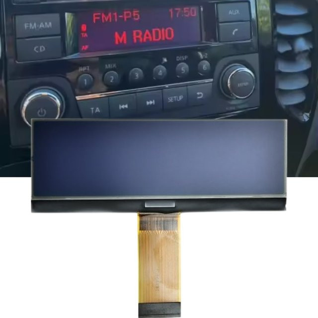 LCD-Bildschirm für Nissan Qashqai, Juke, Micra, Navara und NV200 in Schwarz - Bild 1