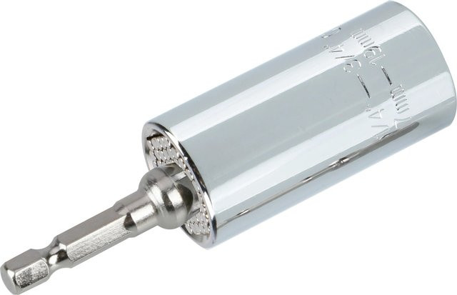 LUX-TOOLS Universal Nuss 1/4 Zoll aus Stahl in Silber und Beige - Bild 1