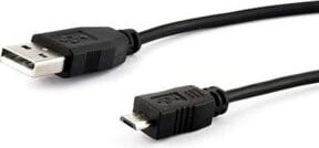 E+P Elektrik Micro-USB 2.0 Anschlusskabel, Schwarz, Länge: 1 m - Bild 1
