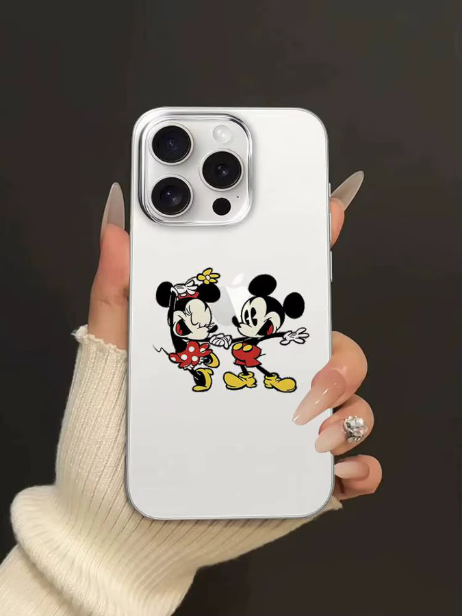 Transparente Mickey und Minnie Maus Handyhülle für Apple iPhone Modelle - Bild 5