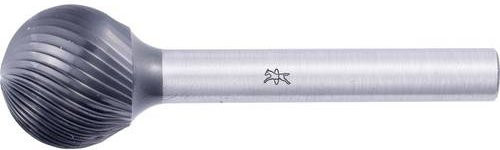 PFERD Frässtift KUD 1614/6 Z5 HC-FEP aus Wolframkarbid, Farbe: Grau, Arbeitslänge: 14 mm, Schaftdurchmesser: 6 mm, Durchmesser: 16 mm, Gesamtlänge: 54 mm - Bild 1