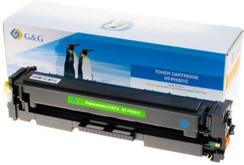 G&G Tonerpatrone Cyan kompatibel mit HP 201A CF401A für Laserdrucker mit 1400 Seiten Reichweite - Bild 1