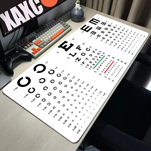 Cy Five XXL Gamer Mauspad in Weiß, Schreibtischunterlage aus Naturkautschuk, B/T: 60 x 30 cm - Bild 1