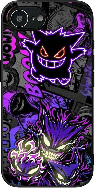 Pokémon Gengar Handyhülle für Samsung Galaxy S25 S24 S23 S22 Ultra Plus FE A55 A56 A16 A15 A06 A05 S7 Edge in Purple - Bild 1