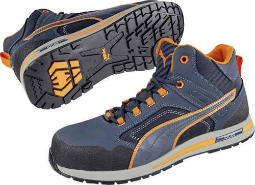 Puma Safety Sicherheitsschuh Crosstwist Mid S3S in Blau und Orange, Größe 37 - Bild 1