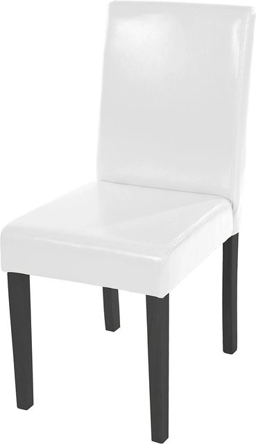 MCW Esszimmerstuhl Littau in Weiß mit Kunstleder und dunklen Beinen, B/T/H: 56 x 45 x 90 cm - Bild 1