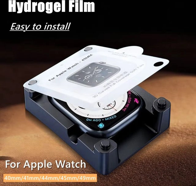CAOWTAN Displayschutzfolie Hydrogel, Apple Watch, transparent, Silikon - Bild 1