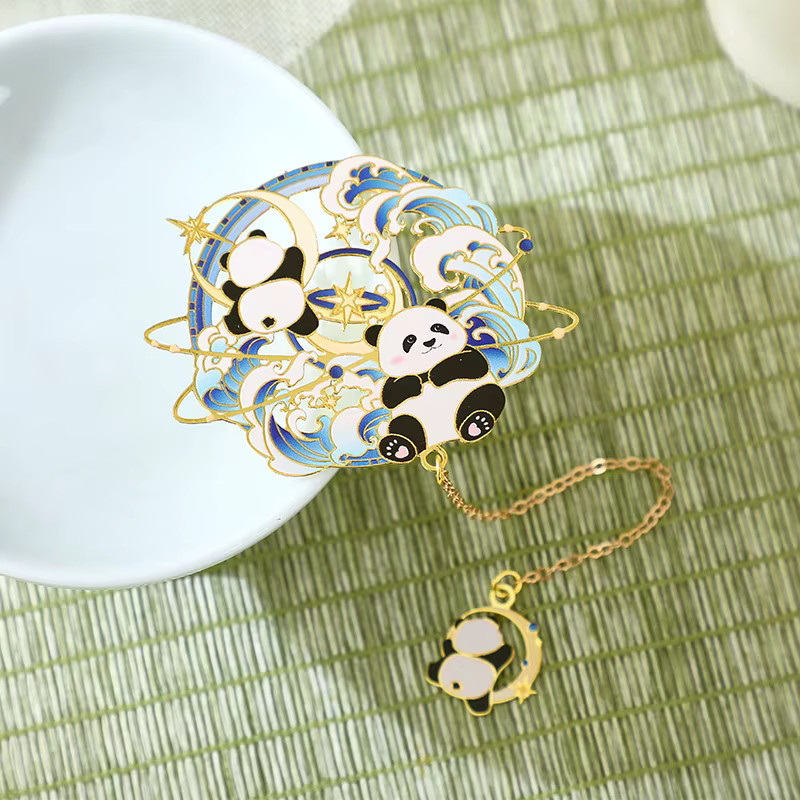 TWBEB Panda-Lesezeichenclip aus Metall in Multicolour - Bild 2