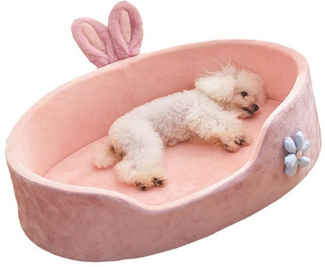 Canaryy Hundesofa aus Mikrofaser in Beige mit abnehmbarem Bezug - Bild 1