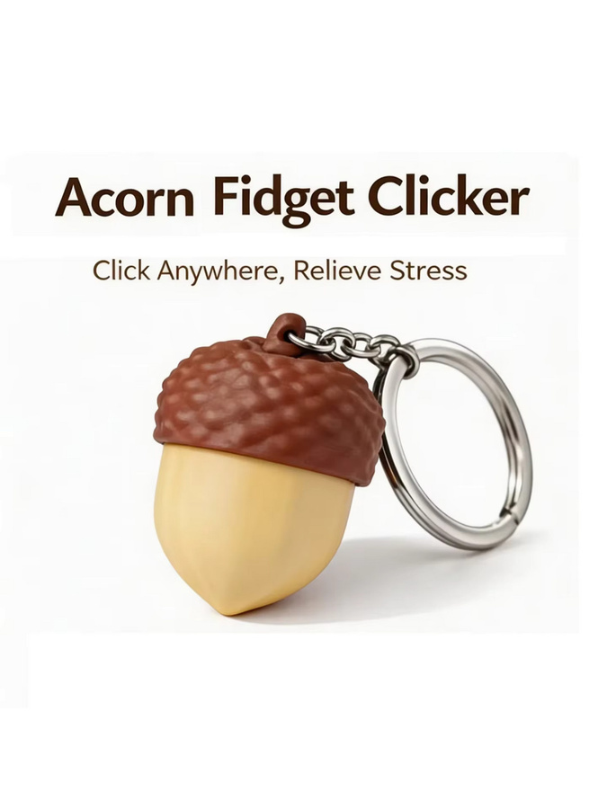 Amagi Acorn Button Clickers Fidget Toy Schlüsselanhänger, Mini 3D-Druck-Spielzeug - Bild 6