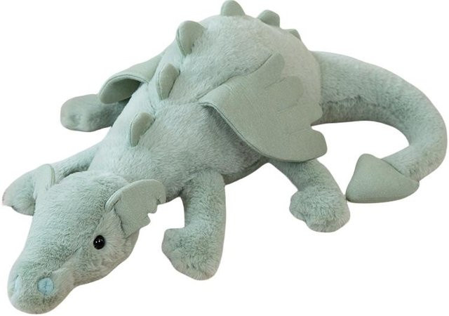 Fliegender Drache Actionfigur Stofftier, Dinosaurier, Weiß Grün Blau Rosa, ab 14 Jahre - Bild 1