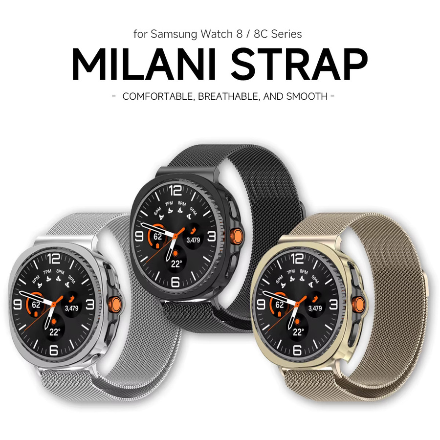 OAKCHARM Uhrenarmband Milanaise, Metallgeflecht, Samsung Galaxy Watch 8 Classic, 46 mm, 40 mm, 44 mm, 7 Ultra, 47 mm - Bild 2