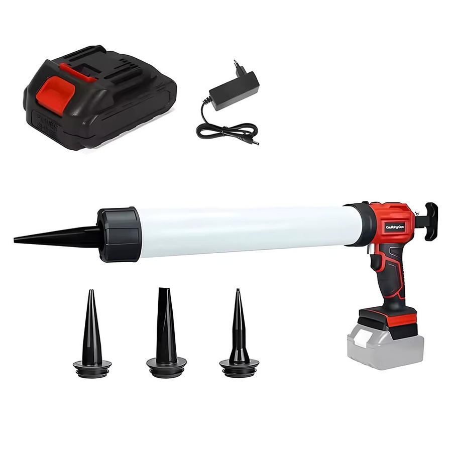 Podofo Akku-Kartuschenpistole mit 4 Geschwindigkeiten und automatischem Rückprallmechanismus für Glaskleber und Dichtstoffe, 600 ml - Bild 8