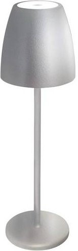 Megatron TAVOLA MT68057 Akku-Tischlampe mit LED in Silber - Bild 1