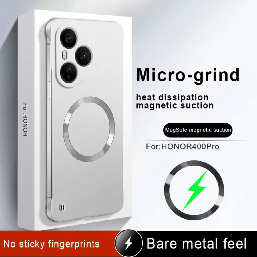 MagSafe Handyhülle für Honor in Grau mit matter Metallic-Lackierung und randlosem Design - Bild 2