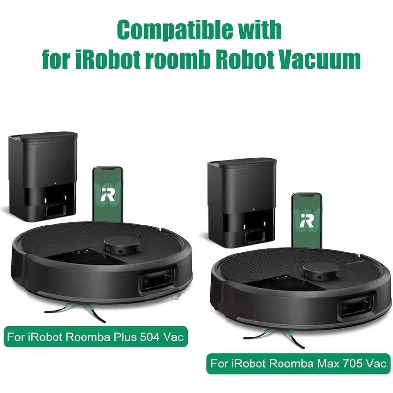 Ersatzteil-Set für iRobot Roomba Max 705 Vac und Roomba Plus 504 Vac mit Hauptbürste, Seitenbürste, HEPA-Filter und Staubbeuteln - Bild 3