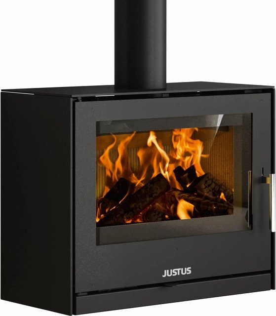 Justus Kaminofen Dias in Schwarz aus Stahl mit 6,5 kW Leistung - Bild 1